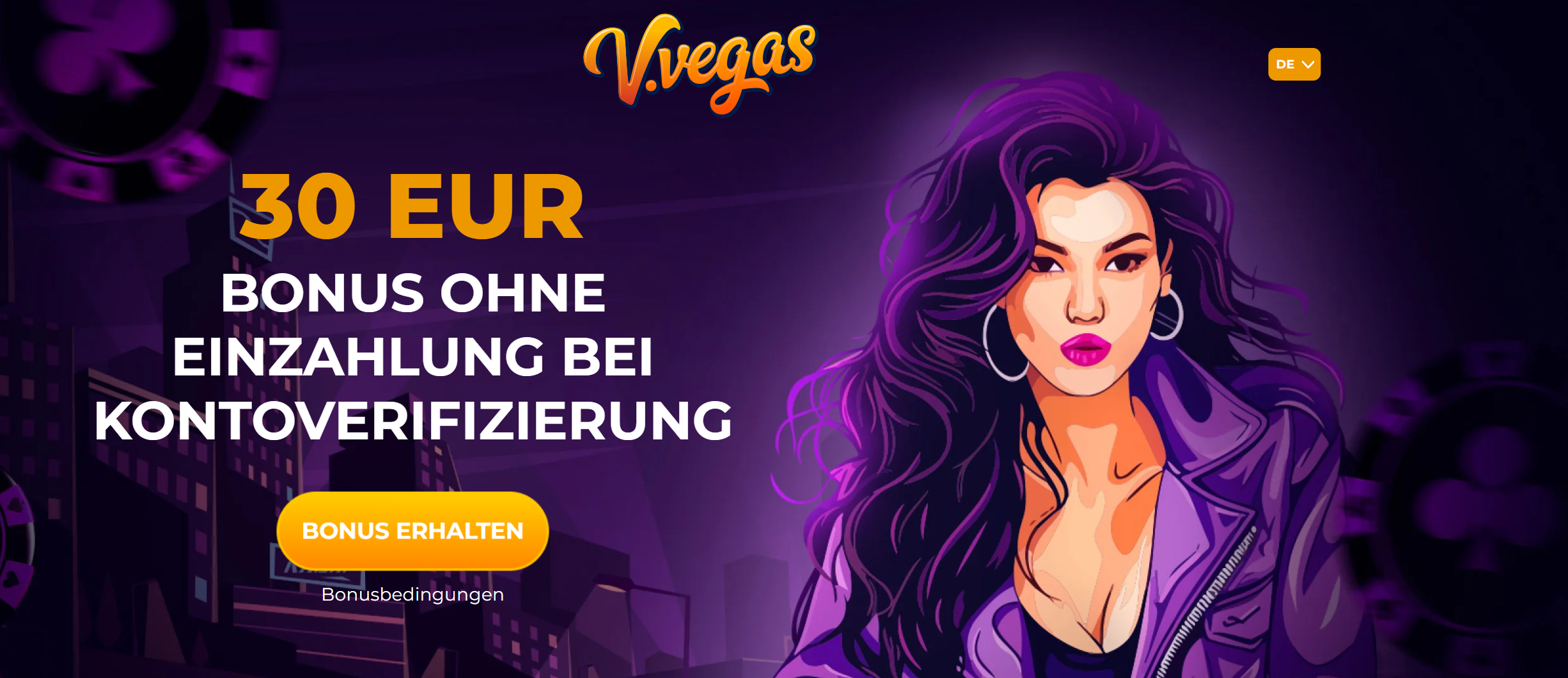 V.Vegas &ndash; Startseite Screenshot